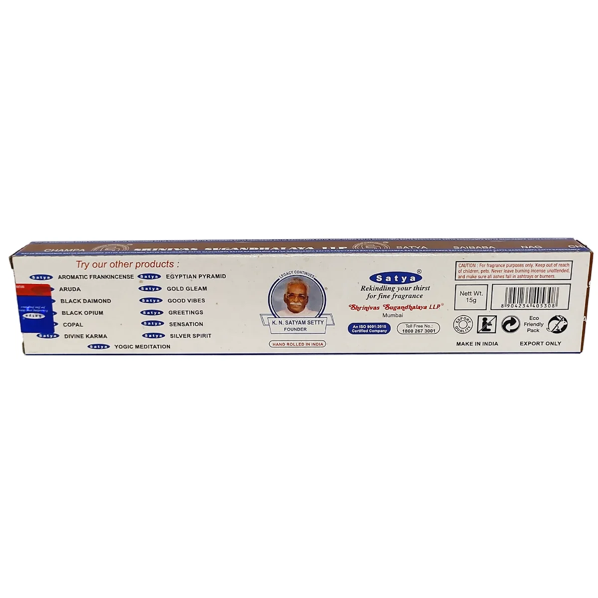 detalle incienso nag champa mirra satya caja original india