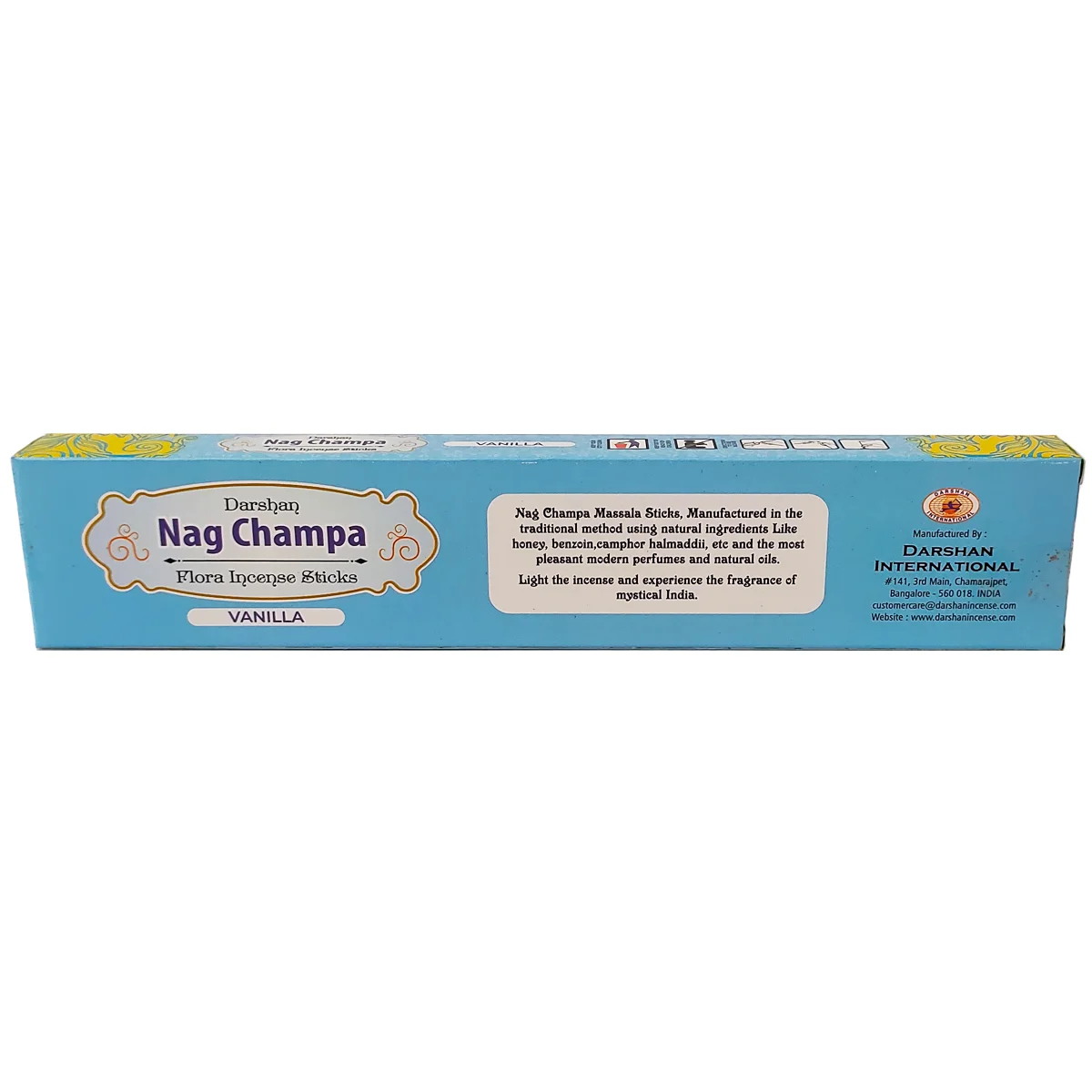 detalle incienso nag champa vainilla darshan aroma dulce