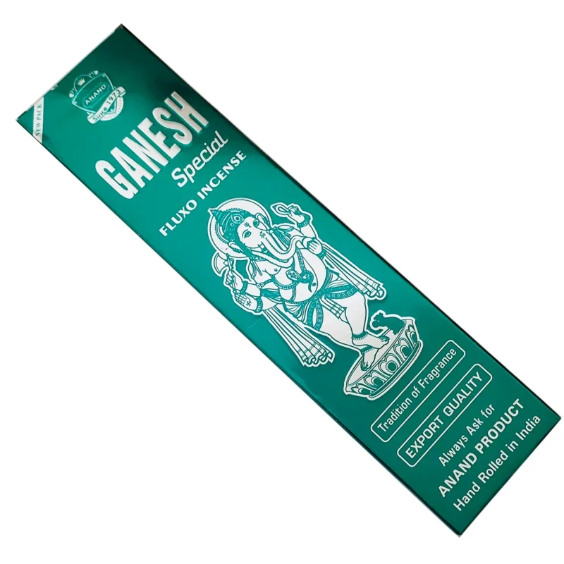 Caja de incienso Anand Ganesh Especial de aroma artesanal e intenso para meditación.