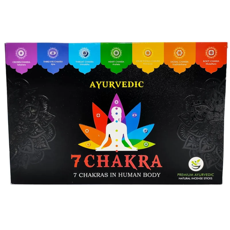 incienso ayurvedic 7 chakras caja original aroma natural