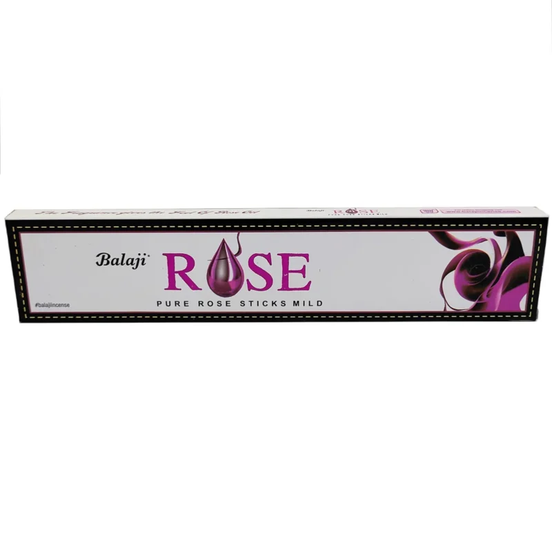 Caja de incienso Balaji Rosa Masala natural de 15 varitas