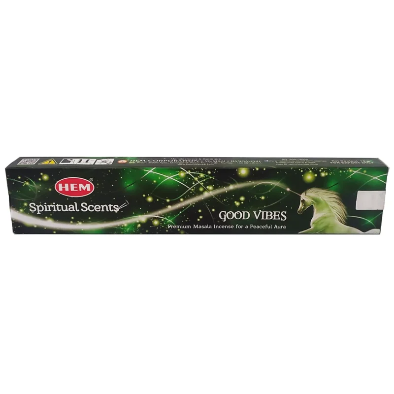 incienso buenas vibras HEM original aroma energía positiva