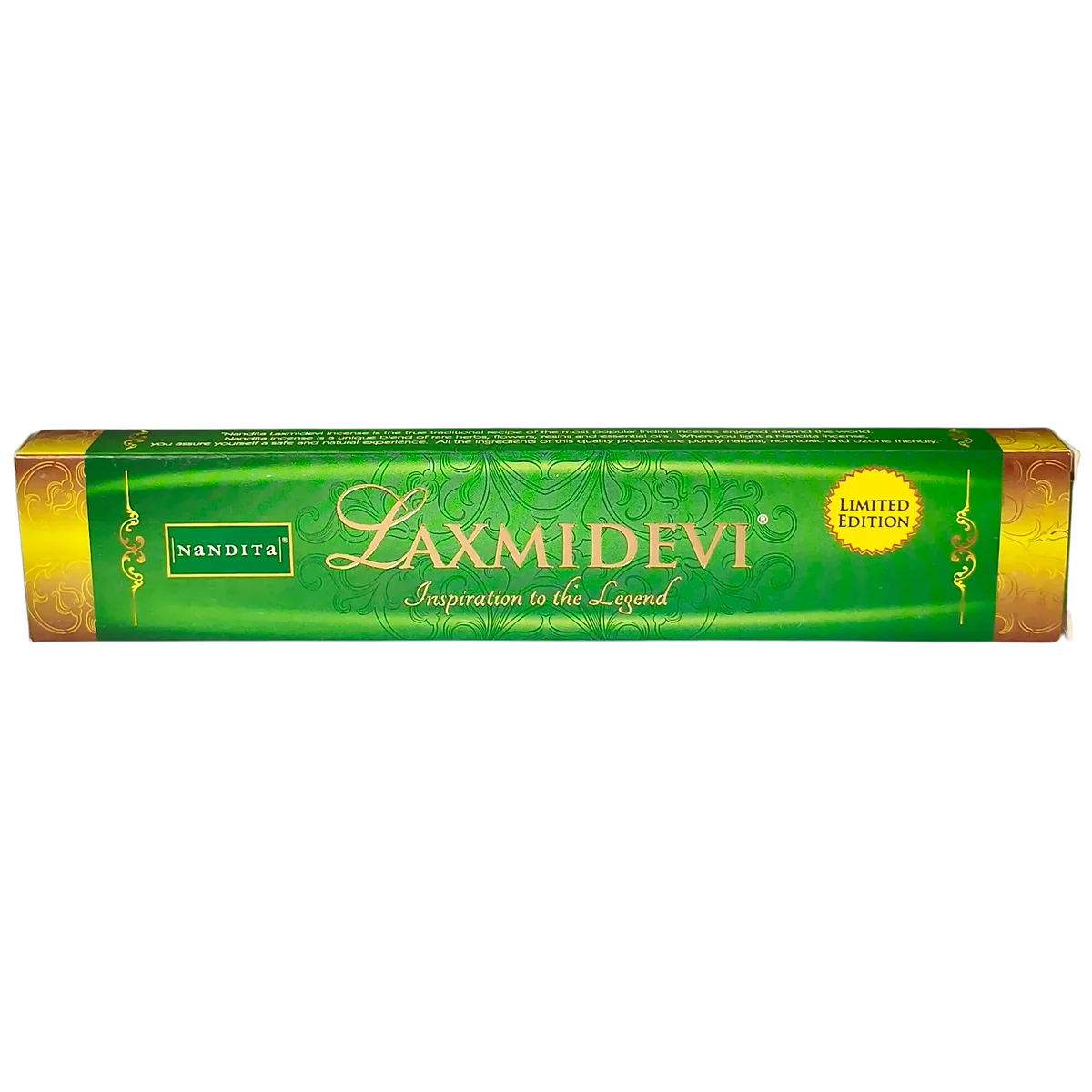 Caja de incienso Laxmi Devi Nandita de 15g, incienso para la abundancia y el dinero.