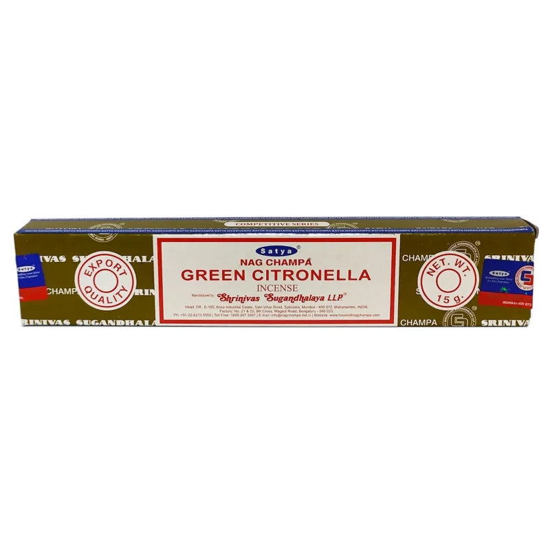 incienso nag champa citronela satya original caja y varillas aroma natural