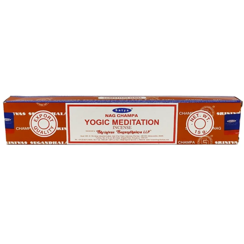 Incienso Nag Champa Meditación Satya original caja y varillas aromáticas