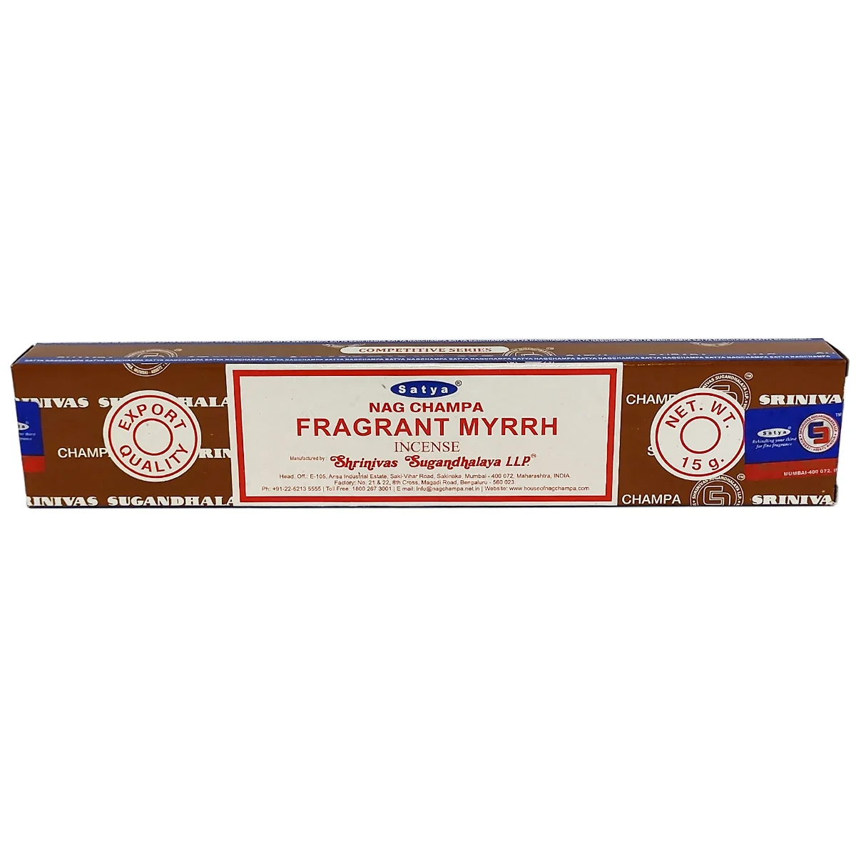 incienso nag champa mirra satya original caja producto aromaterapia