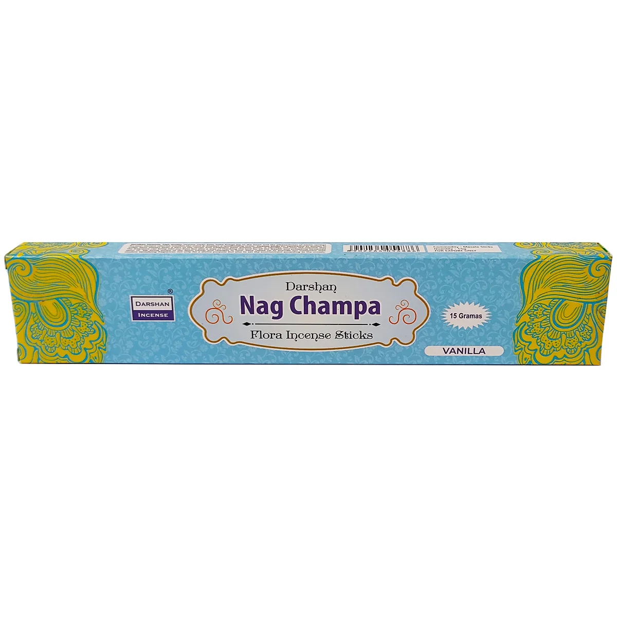 incienso nag champa vainilla darshan original varillas aromaticas