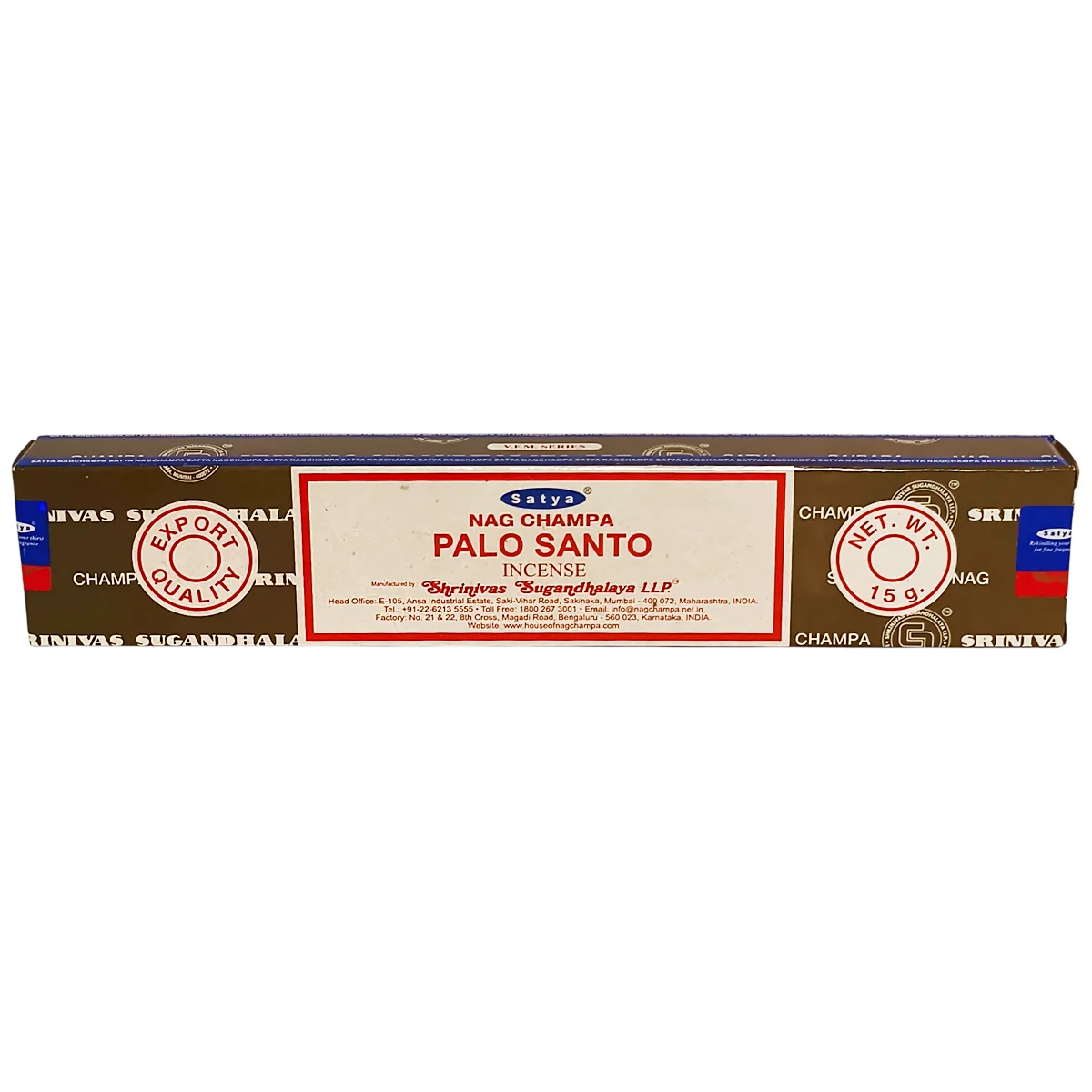 Caja de incienso Palo Santo Satya original de la India.