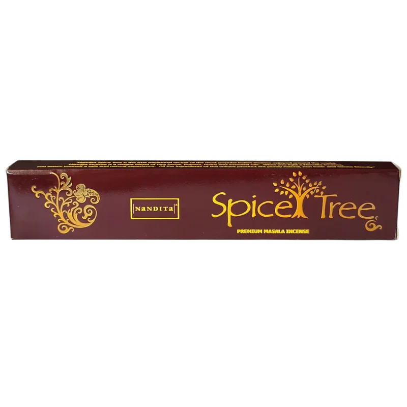 Caja original de Incienso Spice Tree Nandita de 15 gramos, incienso premium masala importado de la India.