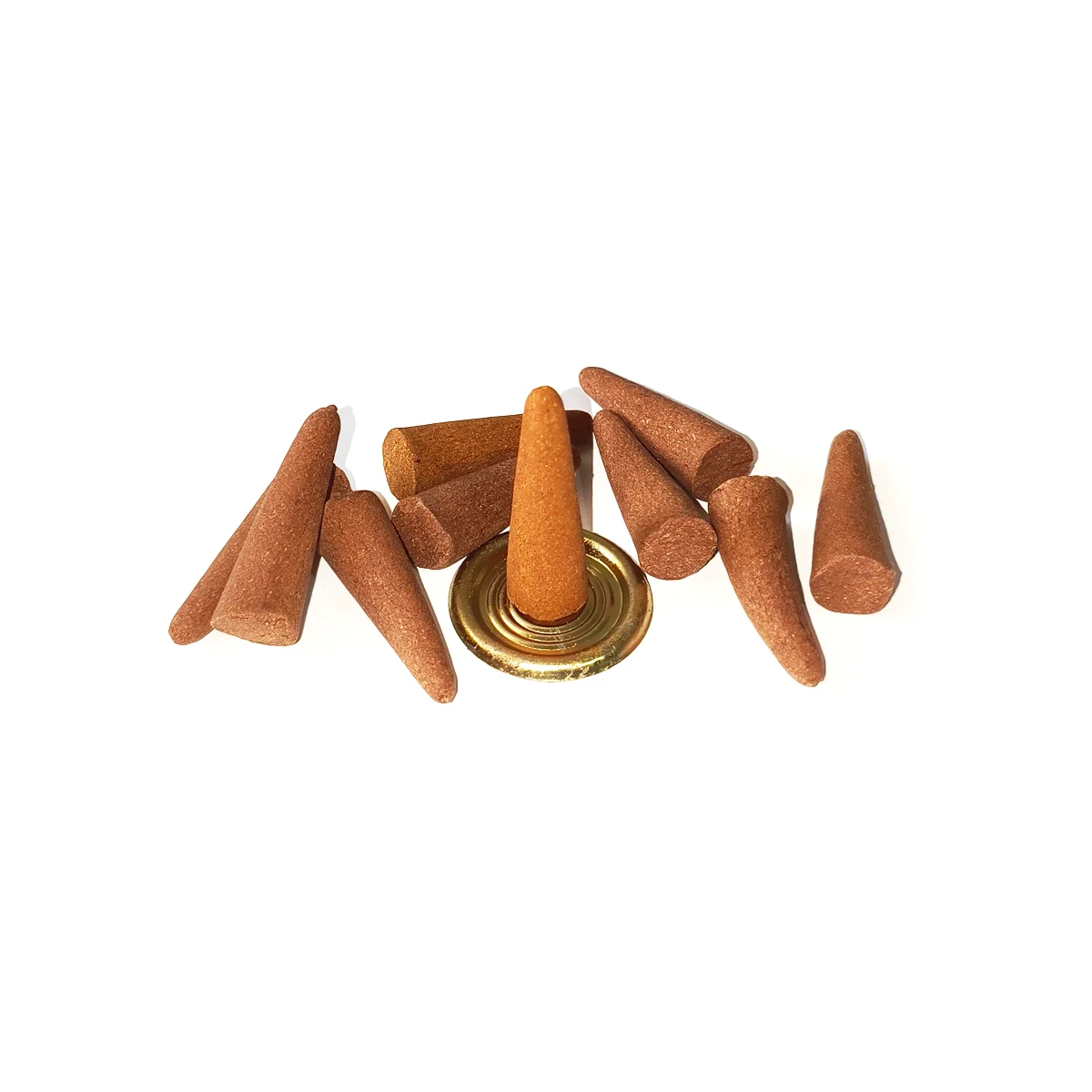 Detalle de los conos de incienso sabor canela marca HEM para aromaterapia