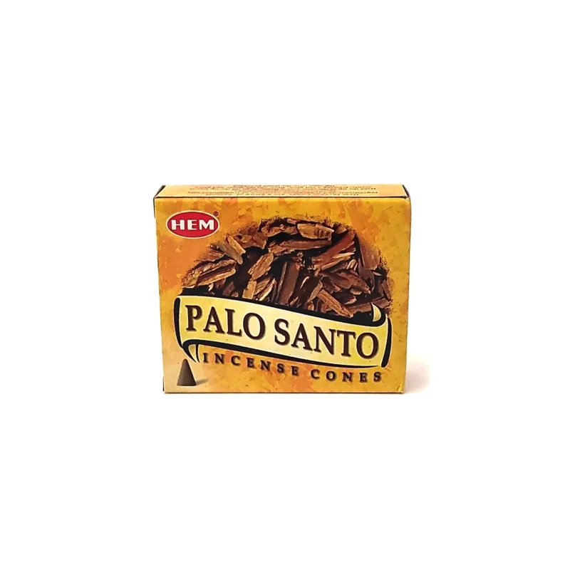 incienso en cono palo santo HEM original aroma natural
