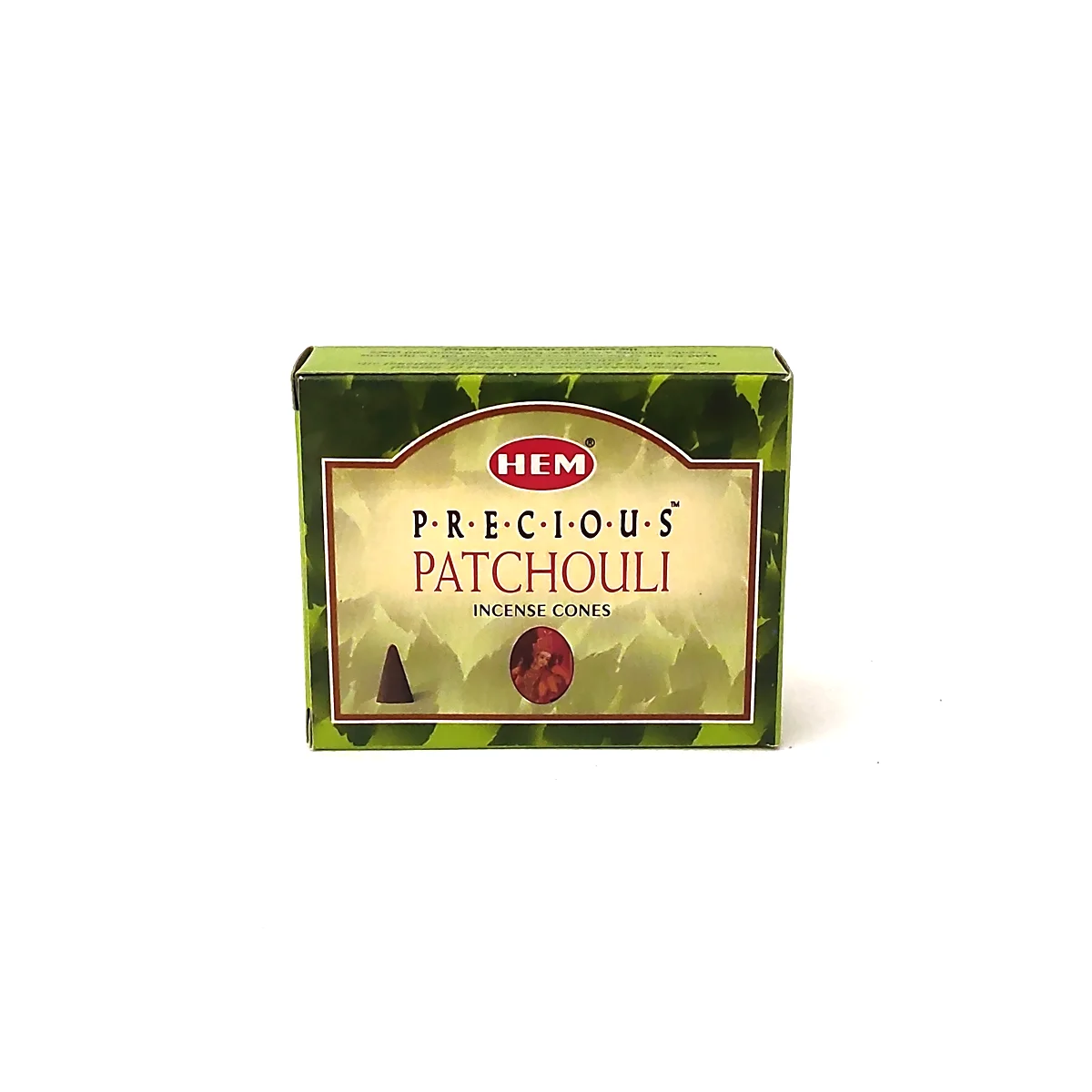 Caja de incienso en cono patchouli HEM
