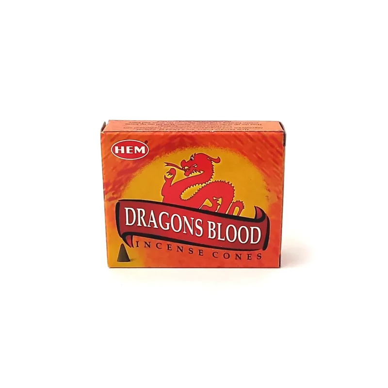 incienso en cono sangre de dragon HEM original aroma intenso
