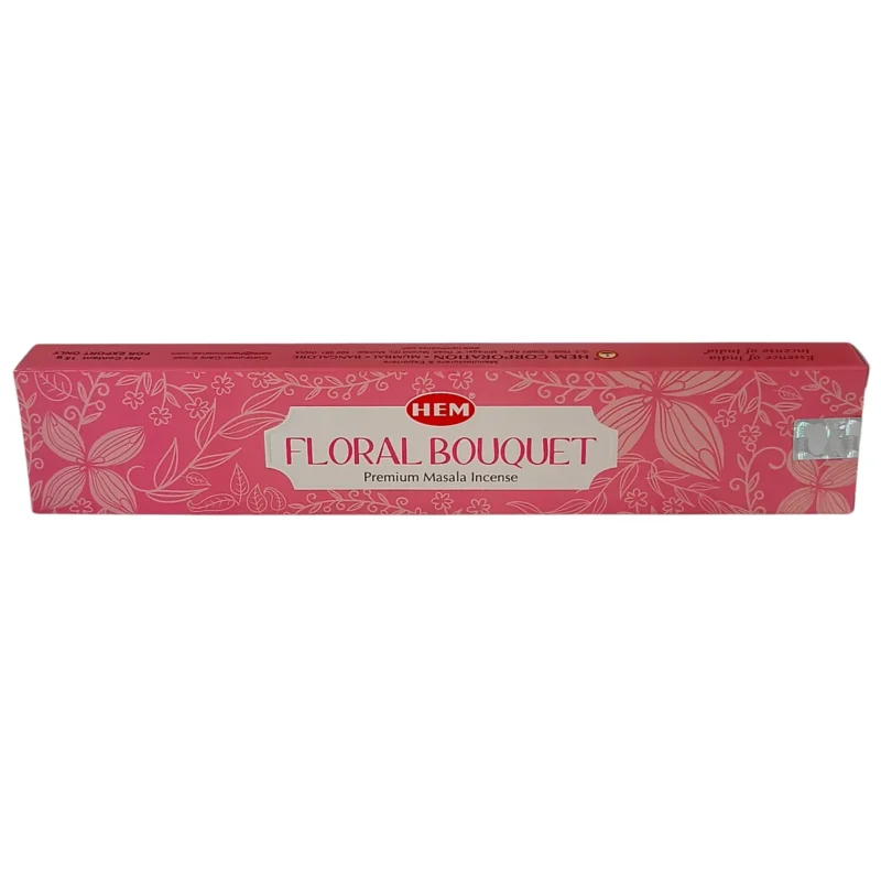 Caja de incienso Floral Bouquet HEM con varitas aromáticas.