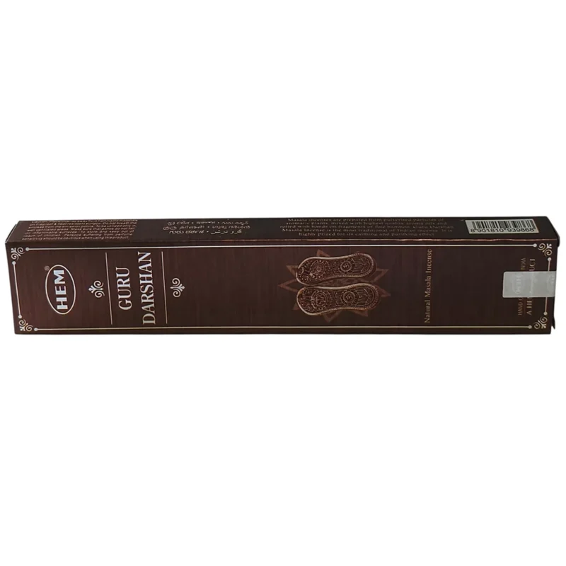 Caja de incienso Guru Darshan original con varillas aromáticas de la India.