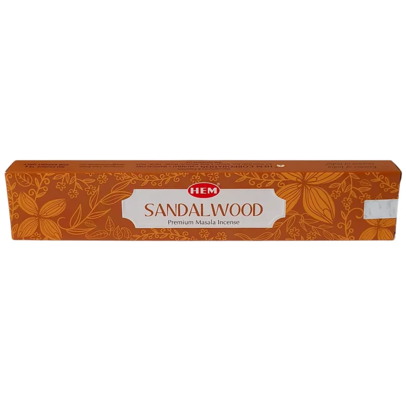 Caja de incienso sándalo HEM original en varitas.