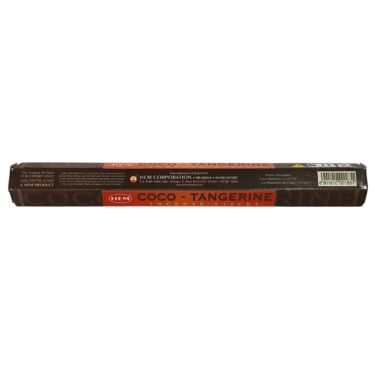 incienso hem coco tangerine